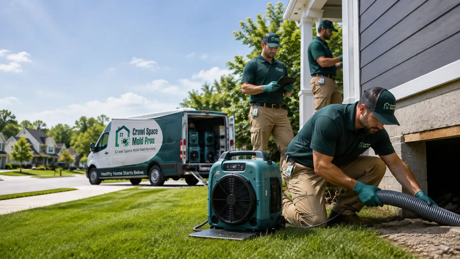 Crawl Space Mold Removal in Sheldon, WI
